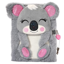 Cuaderno Diario Yoytoo Koala De Felpa Con Candado Para Niñas De 5 A 12 Años - Venta Internacional.