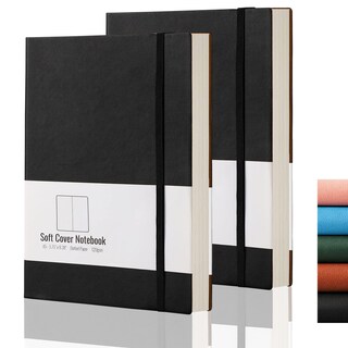 Foto 1 | Foto 1 | Cuaderno Cuadriculado AHGXG Tamaño A5 2 Piezas Negro - Venta Internacional