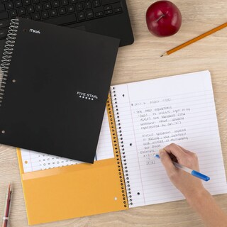 Foto 7 | Foto 7 | Libretas Espirales Con Forma De Cinco Estrellas, 5 Asignaturas, Con Reglas Universitarias, Paquete De 2 - Venta Internacional.