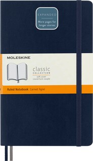 Foto 1 | Foto 1 | Cuaderno Moleskine Classic Tapa Blanda Expandida Azul Zafiro 400 Páginas- Venta Internacional