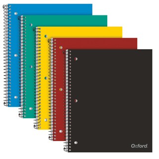 Foto 1 | Foto 1 | Cuaderno en Espiral Oxford 100 Hojas 5 Piezas - Venta Internacional
