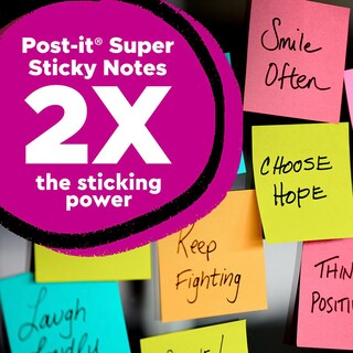 Foto 2 | Foto 2 | Sticky Notes Post-it Super Sticky, 3 X 3 Pulgadas, 5 Blocs, Iris Morado - Venta Internacional.