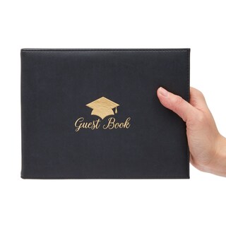 Foto 4 | Foto 4 | Libro De Visitas De Graduación Juvale Leather Class Of 2025, Negro - Venta Internacional.