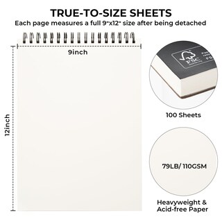 Foto 3 | Foto 3 | Cuaderno De Bocetos Ohuhu, Fibra De Bambú, 9 X 12 Cm, 100 Hojas, 110 G/m² - Venta Internacional.