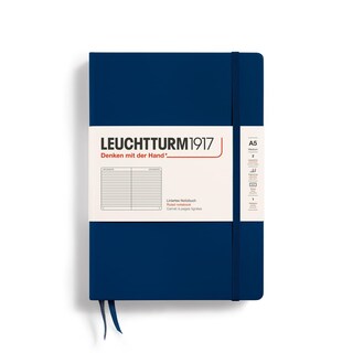 Foto 1 | Foto 1 | Cuaderno Leuchtturm1917, Tapa Dura, Tamaño Mediano, A5, 251 Páginas, Azul Marino - Venta Internacional.