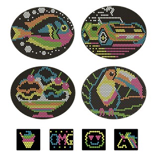 Foto 3 | Foto 3 | Set De Plantillas Hd Y Recambios Lite Brite Con Capacidad De Almacenamiento - Venta Internacional.