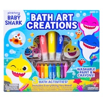 Set De Juegos Bath Art Baby Shark Con Pinturas Y Crayones Lavables - Venta Internacional.
