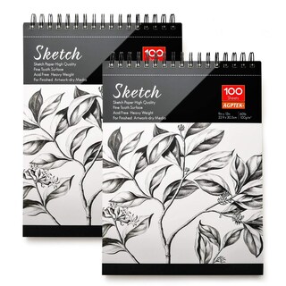 Foto 1 | Foto 1 | Cuaderno De Bocetos Agptek, 9 X 12 Cm, 100 Hojas, 100 G/m2, Paquete De 2 - Venta Internacional.