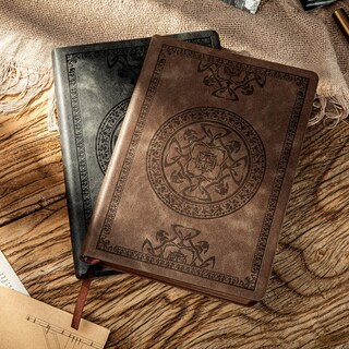 Foto 5 | Foto 5 | Cuaderno Cagie Cuaderno Vintage De Piel Para Hombre, 180 Páginas - Venta Internacional.