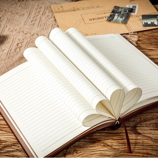 Foto 6 | Foto 6 | Cuaderno Cagie Cuaderno Vintage De Piel Para Hombre, 180 Páginas - Venta Internacional.