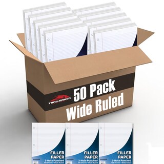 Foto 1 | Foto 1 | Binder Paper Trail Maker, Con Rayas Anchas, 100 Hojas, Paquete De 50 - Venta Internacional.