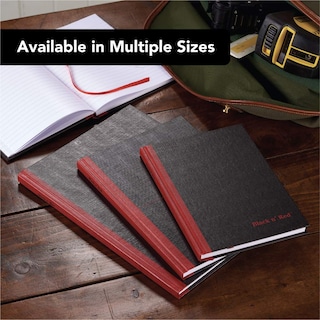 Foto 6 | Foto 6 | Libretas Encuadernadas En Negro Y Rojo, Tapa Dura, 21 X 29,7 Cm, 96 Hojas - Venta Internacional.