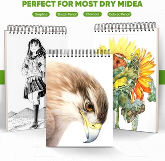 Foto 3 | Foto 3 | Cuaderno De Bocetos Soucolor, 9 X 12 Cm, 100 Hojas, Encuadernado En Espiral, 100 G/m² - Venta Internacional.