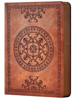 Cuaderno Cagie Cuaderno Vintage De Piel, Tapa Blanda, 180 Páginas - Venta Internacional.