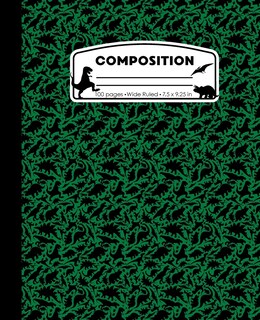 Foto 1 | Foto 1 | Cuaderno De Composición Genérica Dinosaur Green Marble 100pg - Venta Internacional.