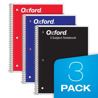 Foto 6 | Foto 6 | Cuaderno Oxford Spiral Paquete De 3 Temas 120 Hojas - Venta Internacional.