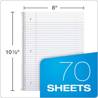 Foto 2 | Foto 2 | Cuaderno Oxford Spiral De 1 Asignatura Rayado Universitario 70 Hojas - Venta Internacional.