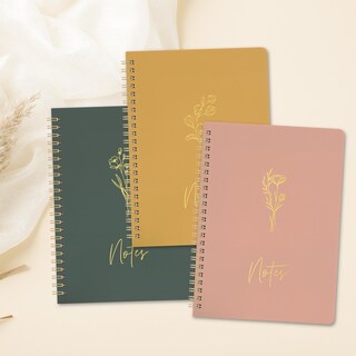 Foto 6 | Foto 6 | Set De Cuadernos Zicoto Aesthetic Spiral College Ruled X3 - Venta Internacional.