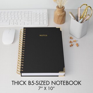 Foto 4 | Foto 4 | Cuaderno Zicoto Aesthetic Espiral Gruesa B5 De Lino Tapa Dura - Venta Internacional.