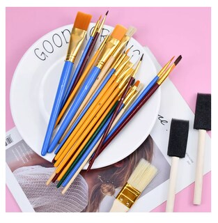 Foto 5 | Foto 5 | Juego De 25 Pinceles Para Pintura Acuarela, Acrílico, Oleo