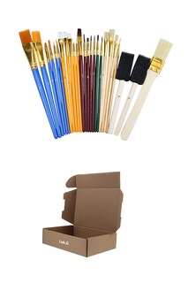 Foto 1 | Foto 1 | Juego De 25 Pinceles Para Pintura Acuarela, Acrílico, Oleo