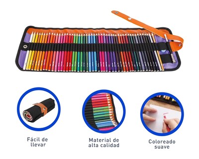 Foto 5 | Foto 5 | Kit de Colores Bluelander Colores con estuche, Colores Multicolor 46 lápices, 1 Sacapuntas y 1 Extensor de lápiz.