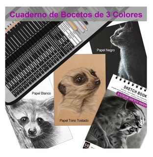 Foto 3 | Foto 3 | Set De Lápices Para Dibujo, 60 Piezas Gris