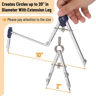 Foto 3 | Foto 3 | Set Geometry Mr. Pen Professional Metal Compass 7 Piezas - Venta Internacional.