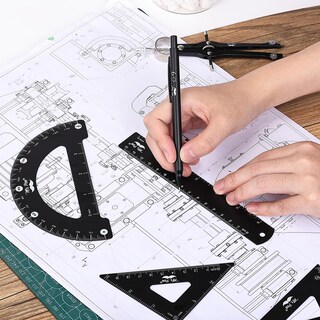 Foto 4 | Foto 4 | Set De Geometría Mr. Pen Professional De 15 Piezas Con Funda Para Artistas - Venta Internacional.
