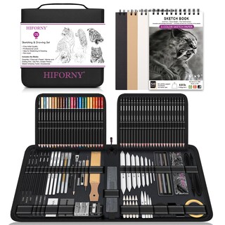 Foto 1 | Foto 1 | Kit De Dibujo Hiforny, 126 Unidades, Juego De Lápices De Dibujo Con Cuaderno De Bocetos - Venta Internacional.