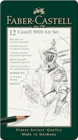 Set De Lápices De Boceto Faber-castell 9000 Art 8b - 2h 12 Piezas - Venta Internacional.