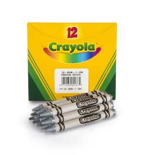 Foto 3 | Foto 3 | Venta Internacional - Crayones Metálicos Plateados Crayola Crayones al Por Mayor 12 Unidades