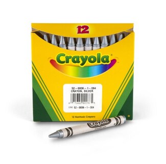Foto 4 | Foto 4 | Venta Internacional - Crayones Metálicos Plateados Crayola Crayones al Por Mayor 12 Unidades