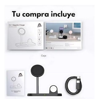 Foto 7 | Foto 7 | Soporte de Carga Inalámbrica Mr. Gadgets 3 en 1