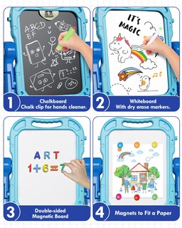 Foto 4 | Foto 4 | Arte Infantil Easel Lehoo Castle 4 En 1 De Doble Cara Con Accesorios - Venta Internacional.