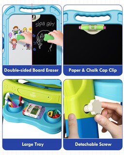 Foto 5 | Foto 5 | Arte Infantil Easel Lehoo Castle 4 En 1 De Doble Cara Con Accesorios - Venta Internacional.