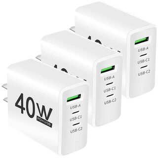 Foto 1 | Foto 1 | Cargadores Teléfono Hotshot Mxdaw-003 3 Piezas Blanco
