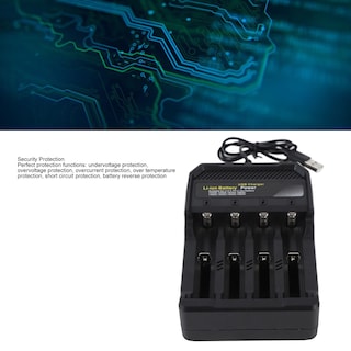 Foto 2 | Foto 2 | Cargador De Batería Zjchao 4 Bay Smart Para Baterías De Litio Li - Venta Internacional.