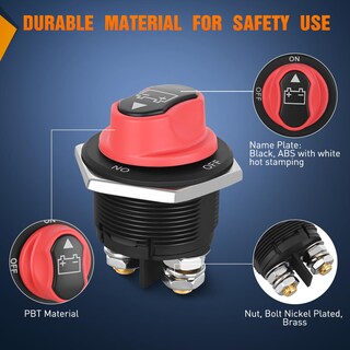 Foto 4 | Foto 4 | Interruptor De Desconexión De Batería Nilight 200a 12v-48v A Prueba De Agua - Venta Internacional.