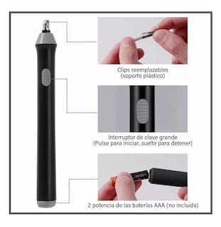 Foto 4 | Foto 4 | Borrador Eléctrico Ajustable Dibujo De Lápiz 230 Repuestos Negro/gris