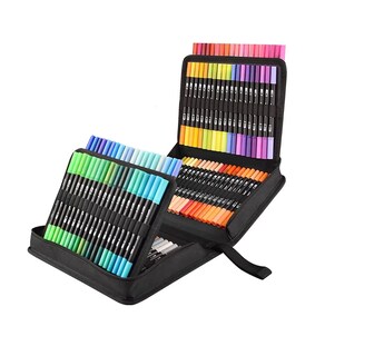 Foto 1 | Foto 1 | Marcadores Plumones Doble Punta Pincel Malubero Multicolor con 120 Piezas