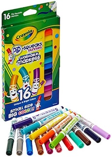 Foto 1 | Foto 1 | Venta Internacional- Marcadores de Colores Lavables Crayola Pip-Squeaks Skinnies 1 Paquete de 16 Piezas