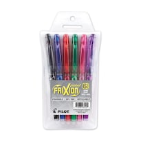 Bolígrafos De Tinta De Gel Pilot Frixion Point, 0,5 Mm, Extrafinos, Paquete De 6 - Venta Internacional.