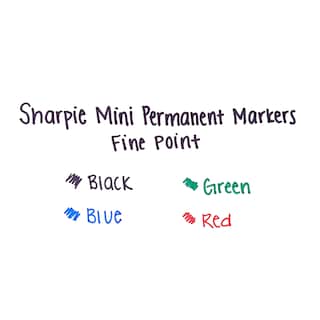 Foto 6 | Foto 6 | Rotuladores Permanentes Sharpie Mini Fine Point, 4 Colores - Venta Internacional.