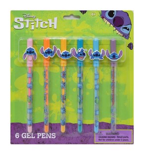 Foto 1 | Foto 1 | Bolígrafos De Gel Disney Stitch, Paquete De 6 - Venta Internacional.