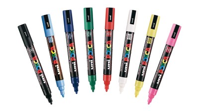 Foto 2 | Foto 2 | Marcadores Posca De 5 M, Paquete De 8 Unidades, Para Material De Arte Y Material Escolar - Venta Internacional.