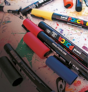 Foto 3 | Foto 3 | Marcadores Posca De 5 M, Paquete De 8 Unidades, Para Material De Arte Y Material Escolar - Venta Internacional.