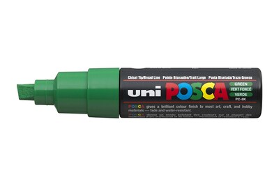 Foto 1 | Foto 1 | Rotulador Uni Posca Pc-8k Con Punta Cincelada Verde (caja De 6) - Venta Internacional.
