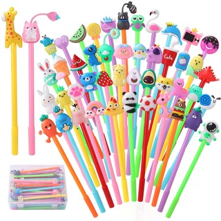 Foto 1 | Foto 1 | Bolígrafos De Tinta De Gel Vellibring, Bonitos Dibujos Animados, 48 Estilos Para Niños, 48 Unidades - Venta Internacional.