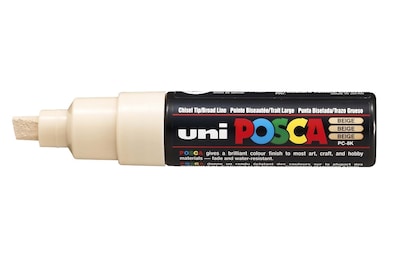 Foto 1 | Foto 1 | Rotulador Uni Posca Pc-8k Con Punta Cincelada, Color Beige (paquete De 6) - Venta Internacional.